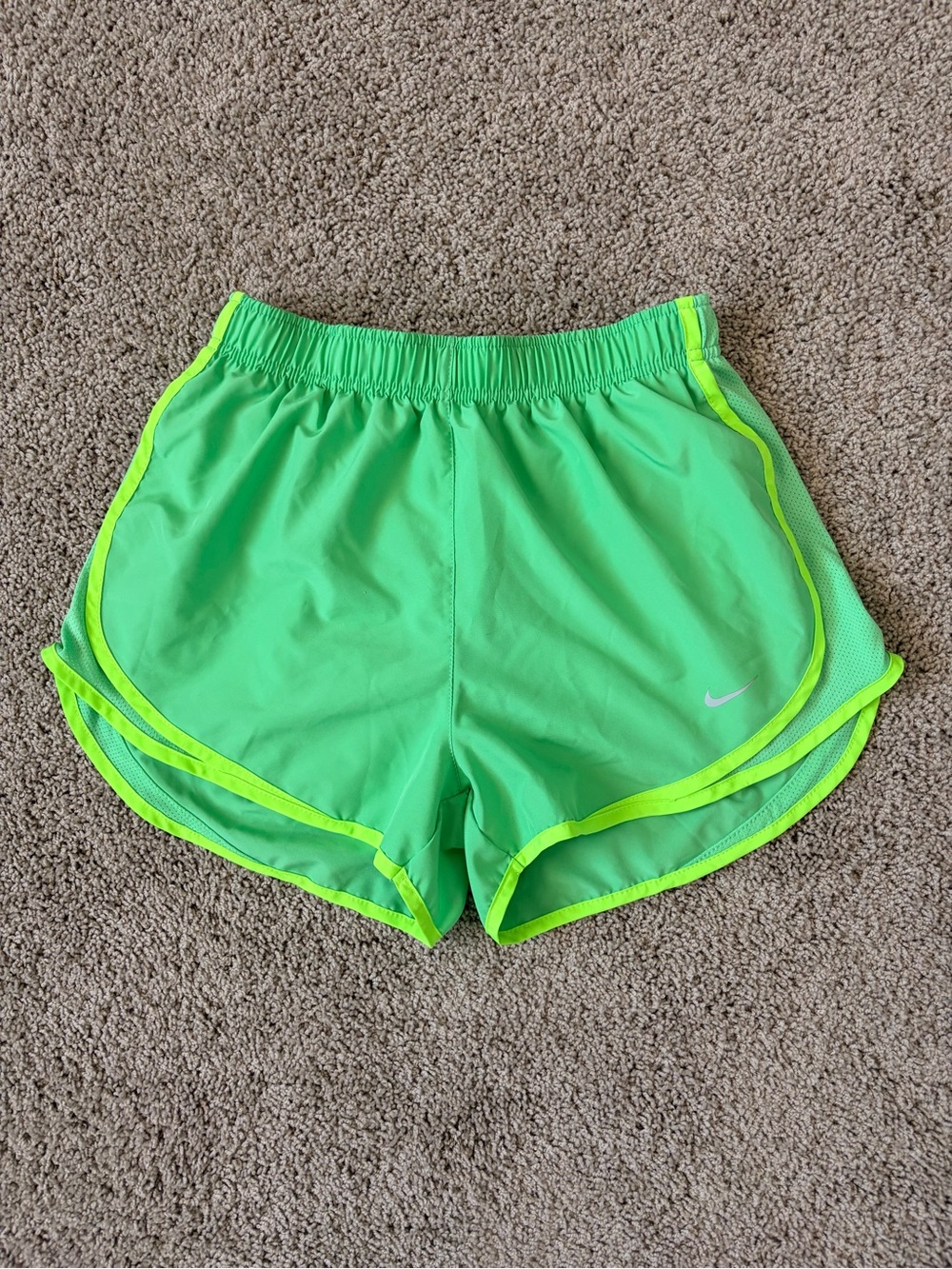 Nike Women's Lime Green Running Shorts